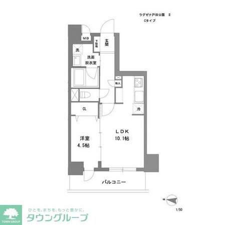 ラグゼナ戸田公園IIの物件間取画像